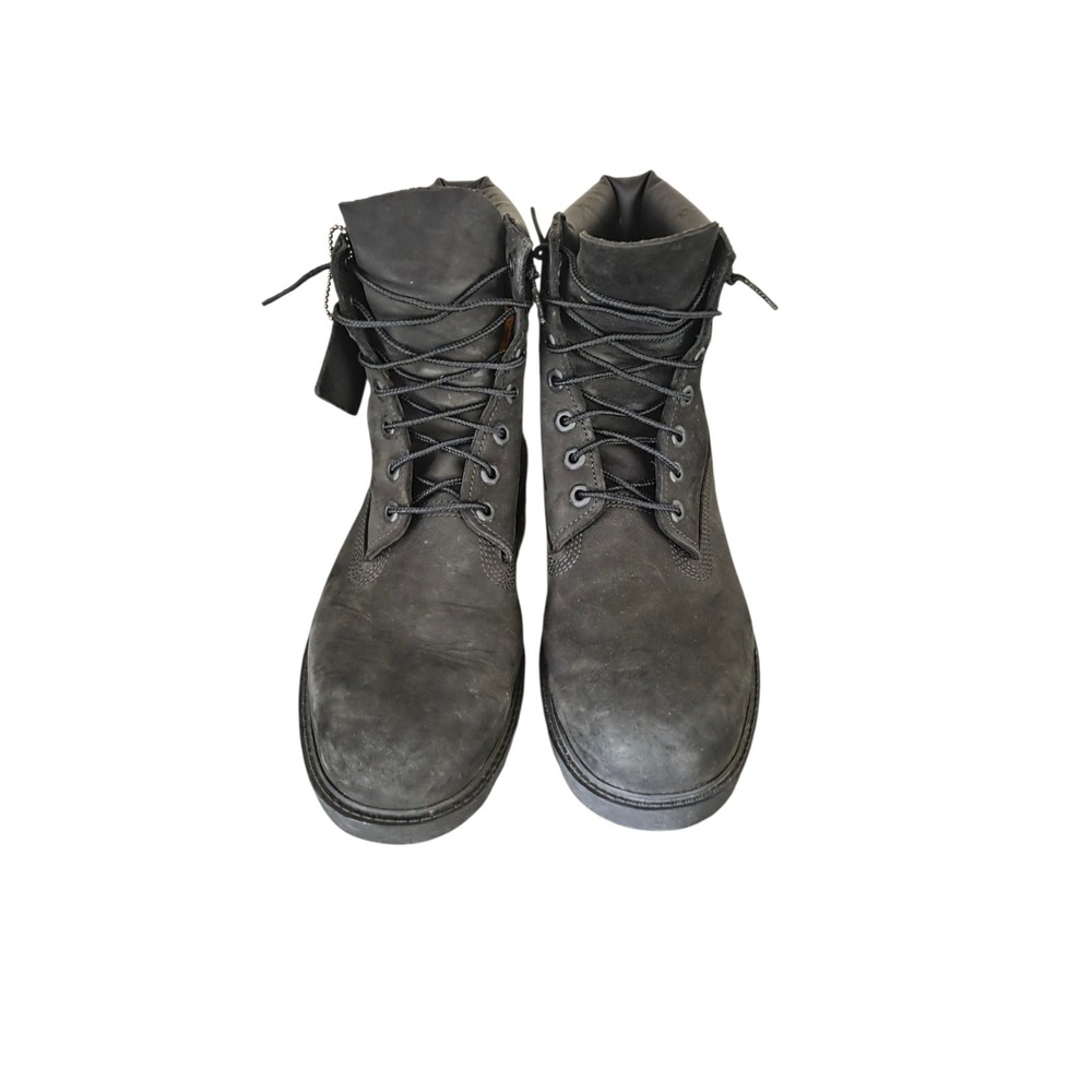 Timberland Classic 6 Inch Waterproof Boots Black Nubuck Mens 10.5 TB 019039 001 - Picture 2 of 10
